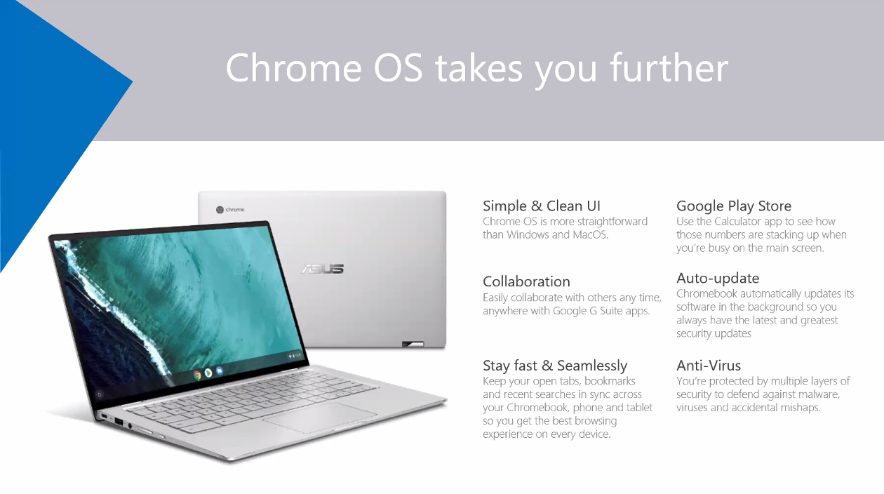 ASUS Chromebook Sustainable growth with chromebook