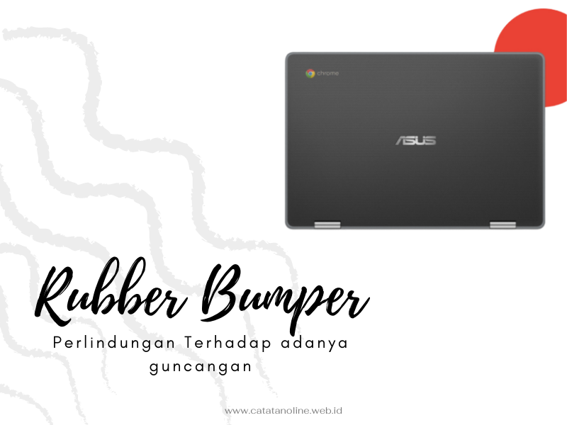 Rubber Bumper pada ASUS Chromebook