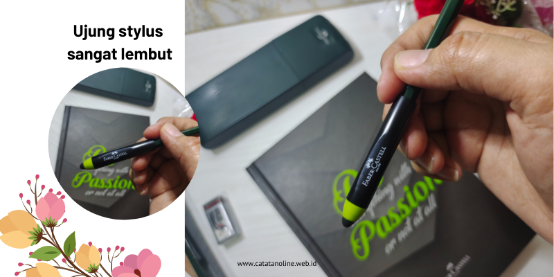 Ujung stylus sangat lembut